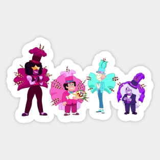 Crystal Gems Steven, Pearl, Garnet, Amethyst Sticker